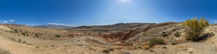 Кызыл-Чин - Марсианские пейзажи. На пригорке.. Чаган-Узун. Фотография.