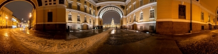 Новогодняя ёлка на Дворцовой площади. Фотография.