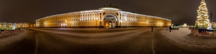 Новогодняя ёлка на Дворцовой площади. Санкт-Петербург. Фотография.