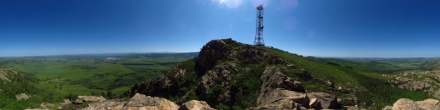 Панорама с горы Глядень. с. Секисовка. Фотография.