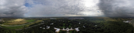 Над Пулковской обсерваторией - 2. Фотография.