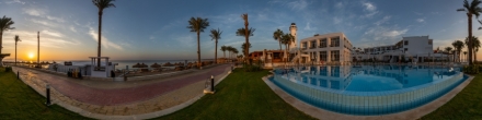 Рассвет в районе отеля Sunrise Remal beach Resort.. Шарм-эль-Шейх. Фотография.