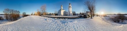 ***  2015-04-07 Церковь Троицы Живоначальной с юго-востока. Троицкая церковь, Набережная Северной Двины, Архангельск. Архангельск. Фотография.