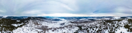 Алтай. Вид на Теньгинскую степь. Фотография.