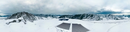 Алтай. Ининская солнечная электростанция. Фотография.