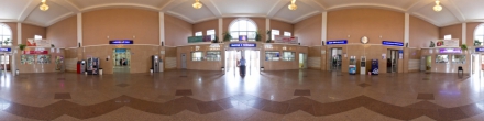 ЖД вокзал г. Комсомольска-на-Амуре. Фотография.
