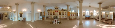 Внутреннее убранство церкви Иверской Божьей Матери. Енисейск. Фотография.