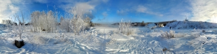 у оз. &quot;Горячка&quot; в мороз. Косая Гора. Фотография.