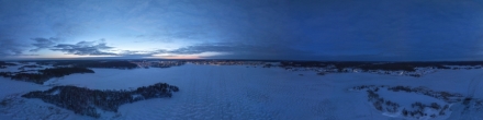 Панорама над заливом Ляппяярви. Сортавала. Фотография.