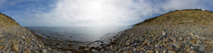 Пляж у заброшенного дельфинария. Хутор Дюрсо. Фотография.