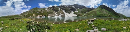 Архыз, озеро Айматлы-Джагалы. Фотография.