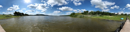 Бережанське озеро. Фотография.