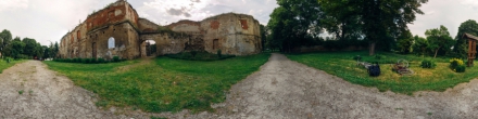 Бережанський замок (вхід). Фотография.