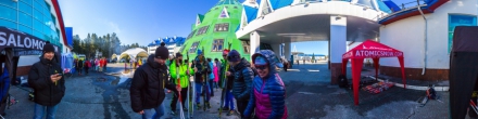 Югорский лыжный марафон-2015. Лыжные палатки. Фотография.