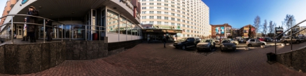 Троицкий проспект. Вид на гостиницу "Двина" . Фотография.