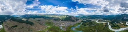 Алтай. Слияние рек Ак-Алаха и Джазатор. Беляши. Фотография.
