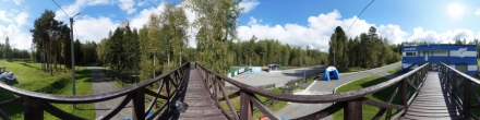 Над лыжной трассой. Нягань. Фотография.