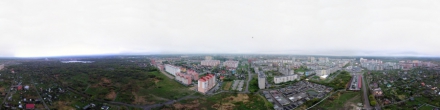 С высоты 100 м. Калининград. Фотография.