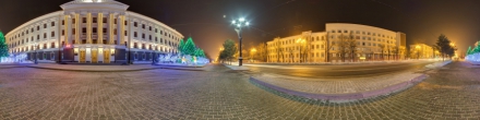 Городская администрация (ночь). Хабаровск. Фотография.