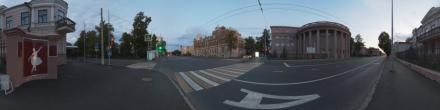 Перекрёсток улиц Карла Маркса и Толстова. Фотография.