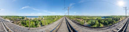 Карачуновский железнодорожный мост. Кривой Рог. Фотография.