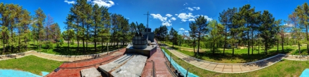Памятник Бронекатер БК-302,  вид с кормы. Хабаровск. Фотография.