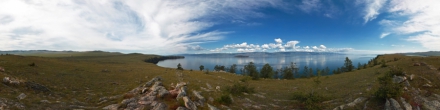 Вид на остров Замогой. Фотография.