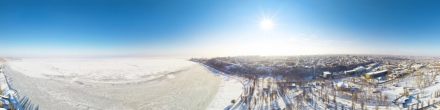 Зима в Таганроге. Фотография.