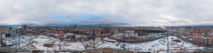 Реконструкция Центрального стадиона. Екатеринбург. Фотография.