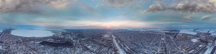 Зимний Таганрог (23 января). Фотография.