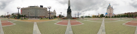 Комсомольская площадь. Хабаровск. Фотография.