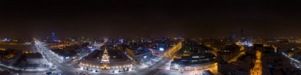 Над главной площадью Екатеринбурга. Фотография.