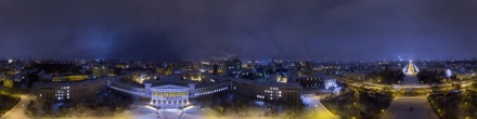 Уральский федеральный университет (аэросъемка, зима). Фотография.