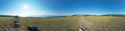 Вид на Дарлатинский залив. Байкал. Фотография.
