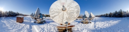 Солнечный радиотелескоп. Бадары. Фотография.