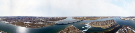 Академический мост. Иркутск. Фотография.