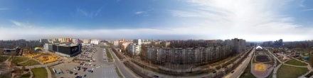 Панорама Парк Экзюпери. Воронеж. Фотография.